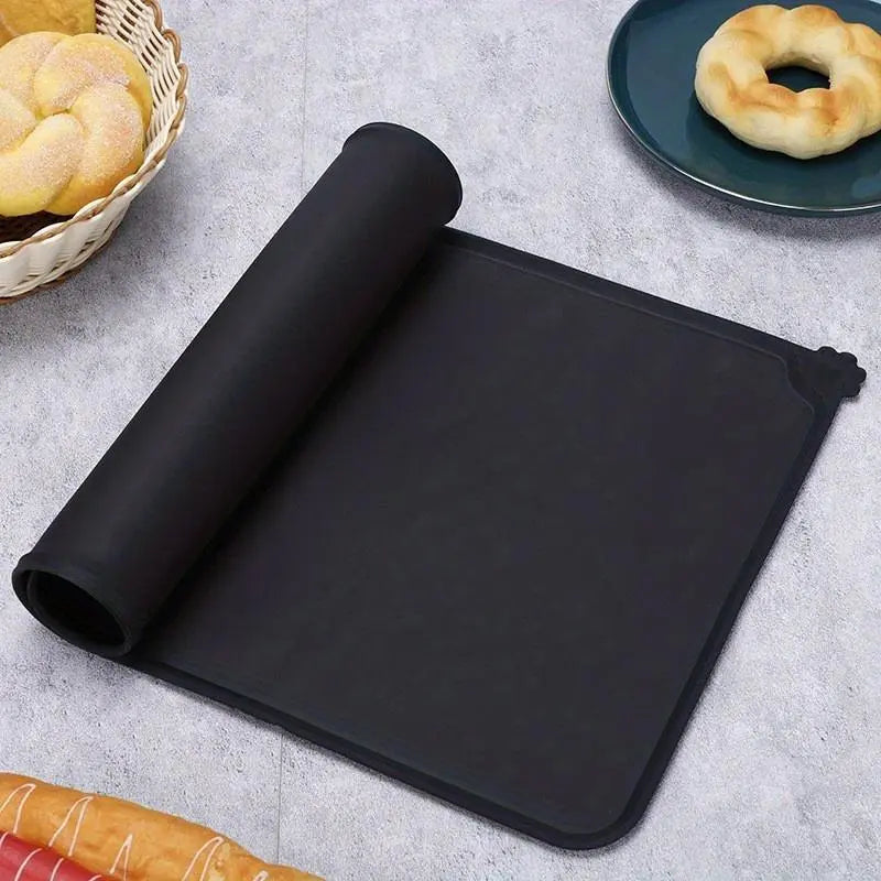 Silicone Pet Feeding Mat, 1 Count Waterproof Pet Feeding Pad, Pet Feeding Supplies for Dog & Cat, Dog & Cat Accessories