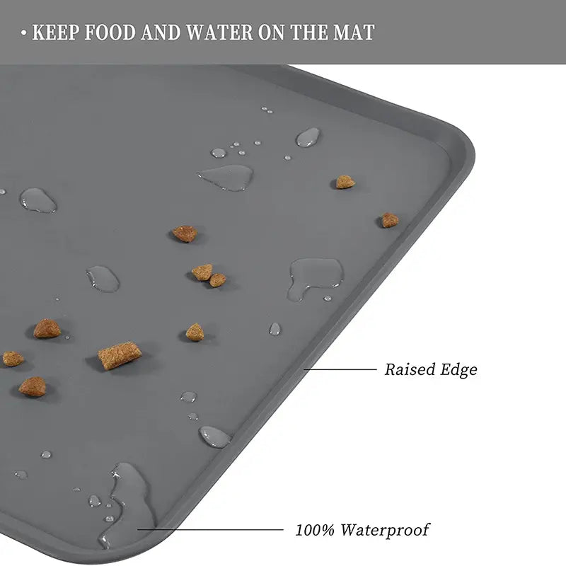 Silicone Pet Feeding Mat, 1 Count Waterproof Pet Feeding Pad, Pet Feeding Supplies for Dog & Cat, Dog & Cat Accessories