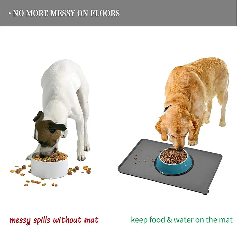 Silicone Pet Feeding Mat, 1 Count Waterproof Pet Feeding Pad, Pet Feeding Supplies for Dog & Cat, Dog & Cat Accessories