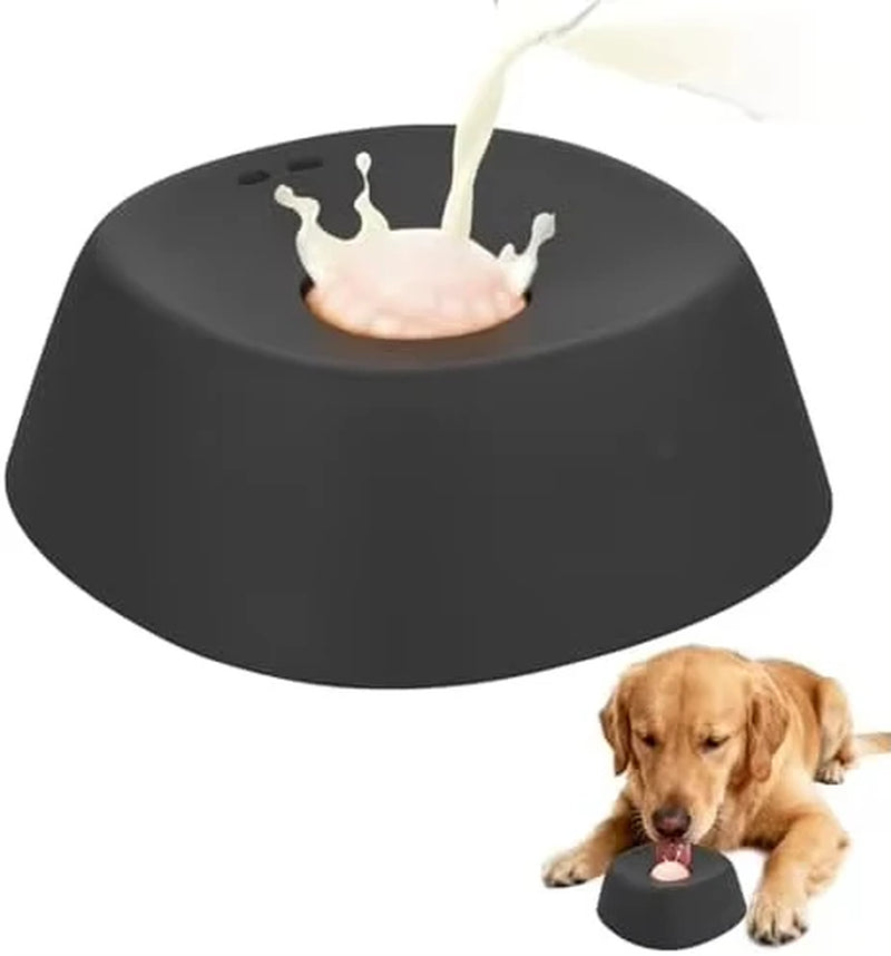 Liquid Slow Dog Bowls Anti-Slip Ball-Shaped Bone Soup Dog Licking Bowl Licking Bowl for Healthy Eating Non-Slip and Anti-Chokin